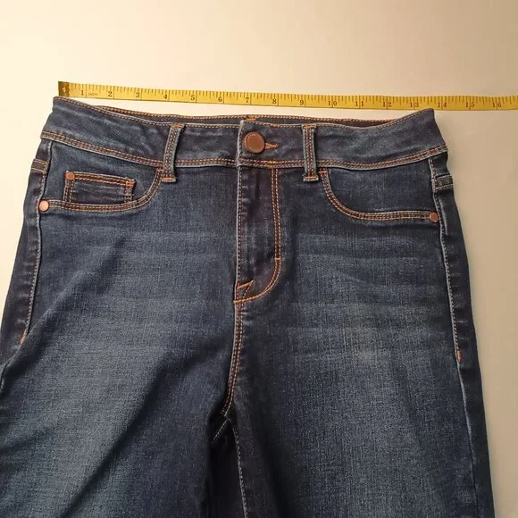 Jordache Jeans Size 6 Super Skinny Mid Rise Dark Wash - Picture 7 of 10
